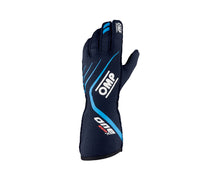 Load image into Gallery viewer, OMP One Evo X Gloves Navy Blue/Cyan - Size Xs (Fia 8856-2018)