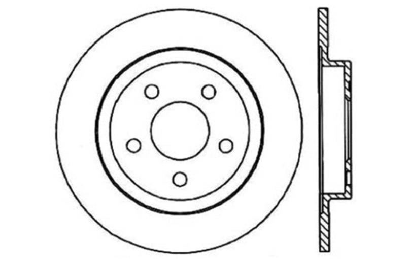 StopTech Drilled Sport Brake Rotor