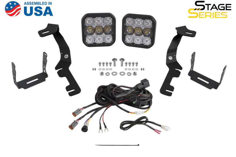Diode Dynamics Stage Series Ditch Light Kit for 2019-Present Ram C2 - Sport Yellow Combo