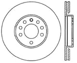 Stoptech 03-12 Saab 9-3 Front Cryo Sport Slotted Sport Brake Rotors