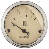 Autometer 2in 73 E/8-12 F Antique Beige Fuel Level Gauge