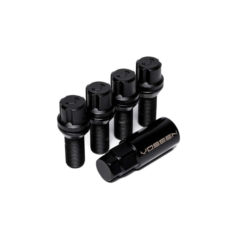 Vossen 28mm Lock Bolt - 14x1.5 - 17mm Hex - Cone Seat - Black (Set of 4)