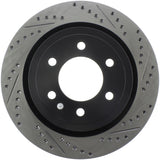 StopTech Slotted & Drilled Sport Brake Rotor - Rear Left