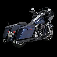 Load image into Gallery viewer, Vance &amp; Hines HD Dresser 17-22 Monster Round Black Slip-On Exhaust