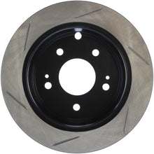 Load image into Gallery viewer, StopTech Power Slot 06-09 Mitsubishi Eclipse GS 4cyl / 04-07 Galant 2.4/3.8 Slotted Left Rear Rotor