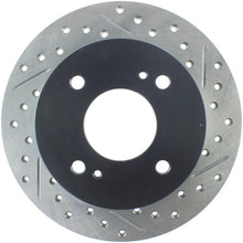 Load image into Gallery viewer, StopTech Power Slot 89-98 Nissan 240SX Slotted &amp; Drilled Right Rear Rotor