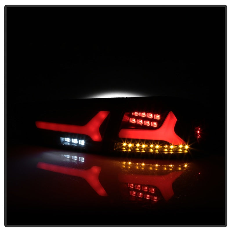 Spyder Mitsubishi Lancer/Evolution X 08-14 V2 LED Tail Lights - Black Smoke ALT-YD-ML08V2-SEQ-BSM