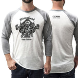 Cobb Boxerhead Raglan Shirt White/Grey - Medium