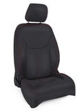 PRP 13-18 Jeep Wrangler JK Front Seat Covers/2 door or 4 door (Pair) - Black with Red Stitching