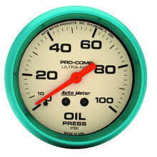 Load image into Gallery viewer, Autometer Ultra-Nite 66.7mm 0-100 PSI Mechanical Oil Pressure Gauge