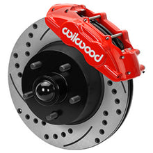 Load image into Gallery viewer, Wilwood 65-67 Ford Mustang D11 11.29 in. Brake Kit w/ Flex Lines - Drilled Rotors (Red)
