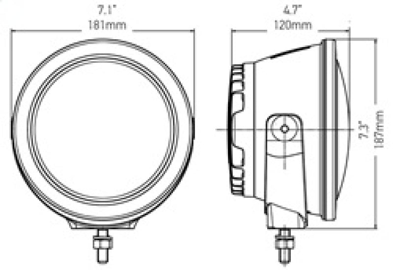 Hella Rallye 4000 Compact LED Driving Lamp 12/24V