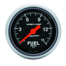 Load image into Gallery viewer, Autometer Sport-Comp 52mm 15PSI Electronic Fuel Pressure Gauge