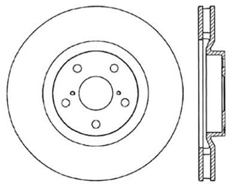 Stoptech 93-98 Toyota Supra Left Front Premium Cryostop Rotor