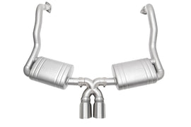 SOUL 15-16 Porsche 981 GT4 / Spyder Performance Exhaust - Slash Cut Brushed Finish Tips