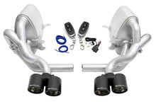 Load image into Gallery viewer, SOUL 05-08 Porsche 997.1 Carrera Valved Exhaust (non-PSE) - Carbon Fiber Tips