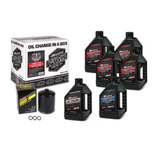 Load image into Gallery viewer, Maxima V-Twin Oil Change Kit Synthetic w/ Black Filter Twin Cam
