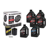 Maxima V-Twin Oil Change Kit Synthetic w/ Black Filter Twin Cam