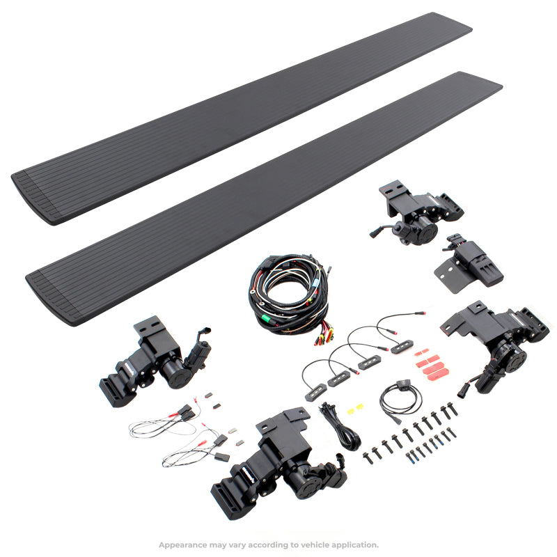 RealTruck 21-24 Ford Bronco 4dr VoltStep Electric Running Board Kit (No Drill) - Tex. Blk - GTR Auto