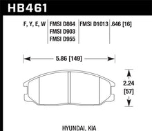 Load image into Gallery viewer, Hawk 02-03 Hyundai Santa Fe 2.4L Base OE Incl.Clips Shims Front ER-1 Brake Pads