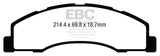 EBC 08-14 Ford Econoline E150 4.6L Extra Duty Front Brake Pads