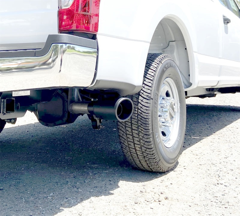 Gibson 20-21 Ford F250/F350 7.3L 3in Cat-Back Single Exhaust System Stainless - Black Elite