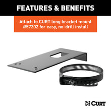 Load image into Gallery viewer, Curt Connector Mounting Bracket for 7-Way RV Blade (Black Packaged)