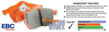 Load image into Gallery viewer, EBC 01-03 Porsche 911 (996) (Cast Iron Rotor only) 3.6 Twin Turbo GT2 Orangestuff Front Brake Pads
