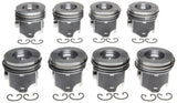 Mahle OE 06-09 Floating Pin GM Trucks 6.0L Vin H Reduced Compression Piston Set (Set of 8)