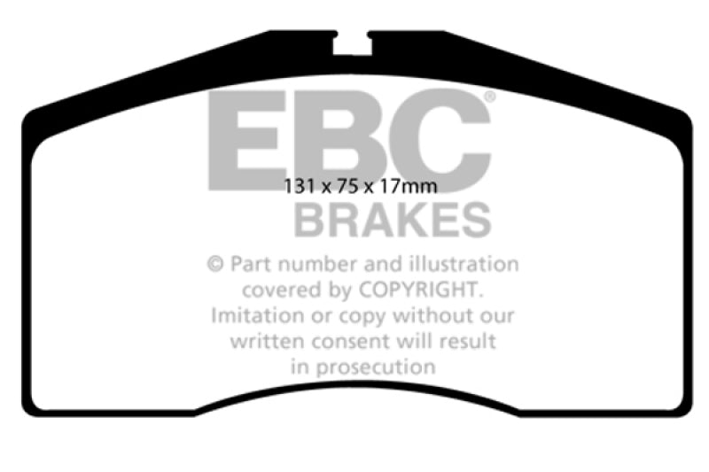 EBC 93-95 Porsche 911 (964) 3.6 Turbo Orangestuff Front Brake Pads