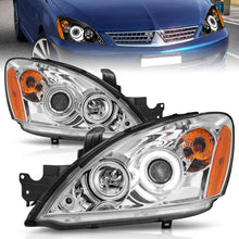 Load image into Gallery viewer, ANZO 2004-2007 Mitsubishi Lancer Projector Headlights w/ Halo Chrome (CCFL)