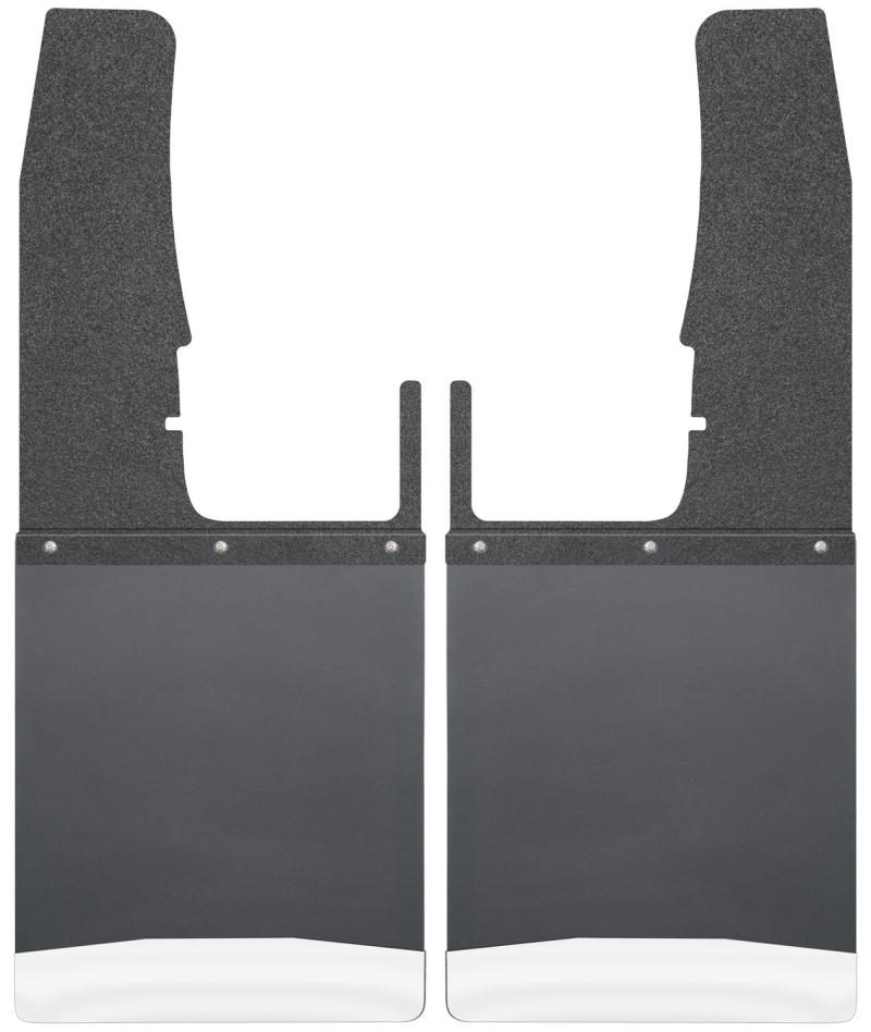 Husky Liners 09-16 Dodge Ram 1500/2500/3500 12in W Black Top SS Weight Kick Back Front Mud Flaps