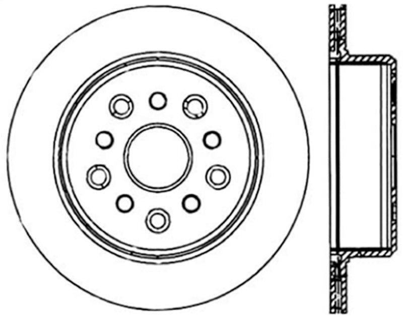 StopTech 94-98 Toyota Supra Twin Turbo CRYO Slotted & Drilled Right Rear Brake Rotor