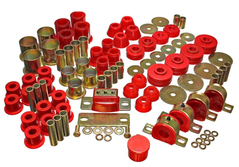 Energy Suspension 73-80 Chevrolet / GMC 2WD 1/2 Ton Pickup Red Hyper-flex Master Bushing Set - GTR Auto