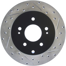 Load image into Gallery viewer, StopTech 06-09 Mitsubishi Eclipse (Exc Turbo) Slotted &amp; Drilled Left Rear Rotor