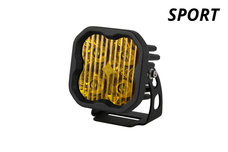 Diode Dynamics SS3 LED Pod Sport - Yellow SAE Fog Standard (Single)