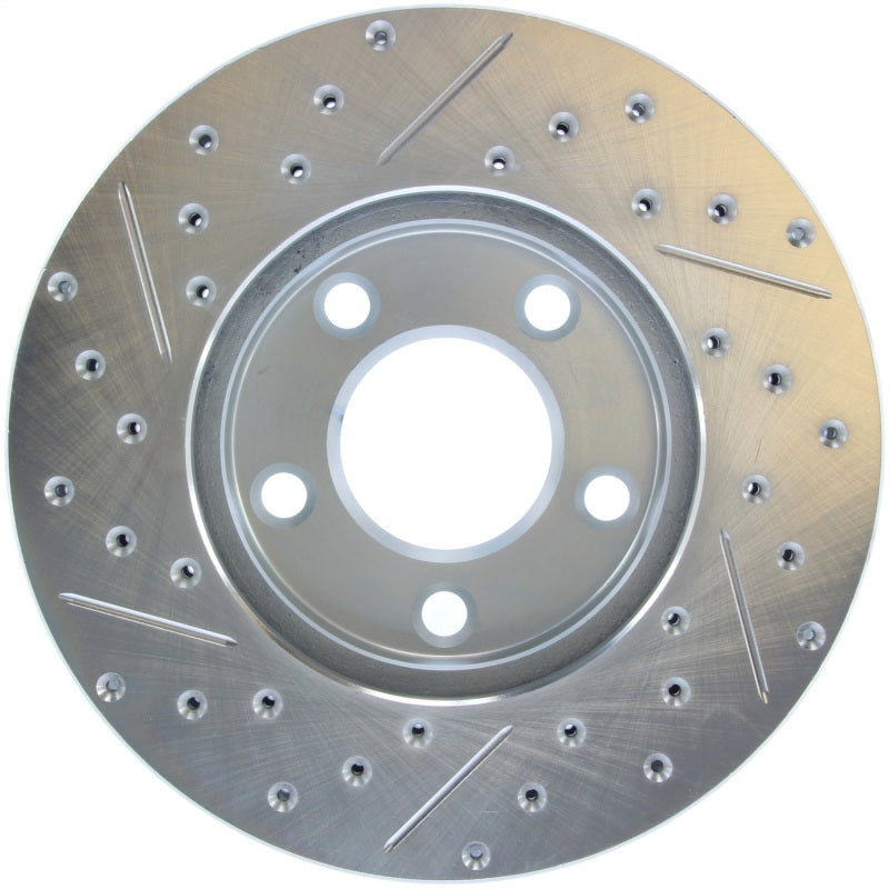 StopTech Select Sport 94-02 Ford Mustang (Excl Cobra) Slotted and Drilled Left Front Rotor