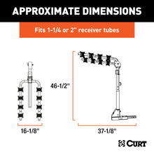 Load image into Gallery viewer, Curt Extendable Hitch-Mounted Bike Rack (2 or 4 Bikes 1-1/4in or 2in Shank)