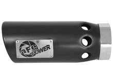 Load image into Gallery viewer, aFe Power Intercooled Tip Stainless Steel - Black 4in In x 5in Out x 12in L Clamp-On