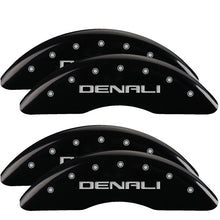 Load image into Gallery viewer, MGP 4 Caliper Covers Engraved Front &amp; Rear MOPAR Black finish silver ch