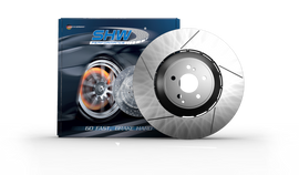 SHW 05-17 Subaru WRX STi 2.5L Front Drilled-Slotted Lightweight Brake Rotor (26300FE070)