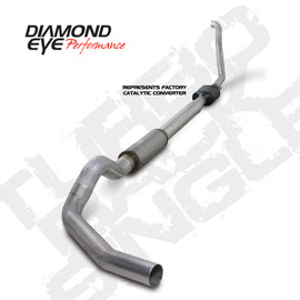 Diamond Eye KIT 5in Turbo Back SGL AL: 94-97 FORD 7.3L F250/F350 PWRSTROKE NFS W/ CARB EQUIV STDS