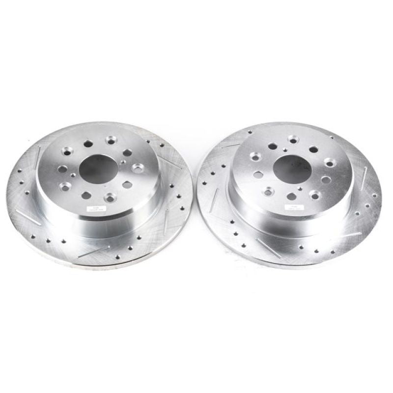 Power Stop 98-05 Lexus GS300 Rear Evolution Drilled & Slotted Rotors - Pair