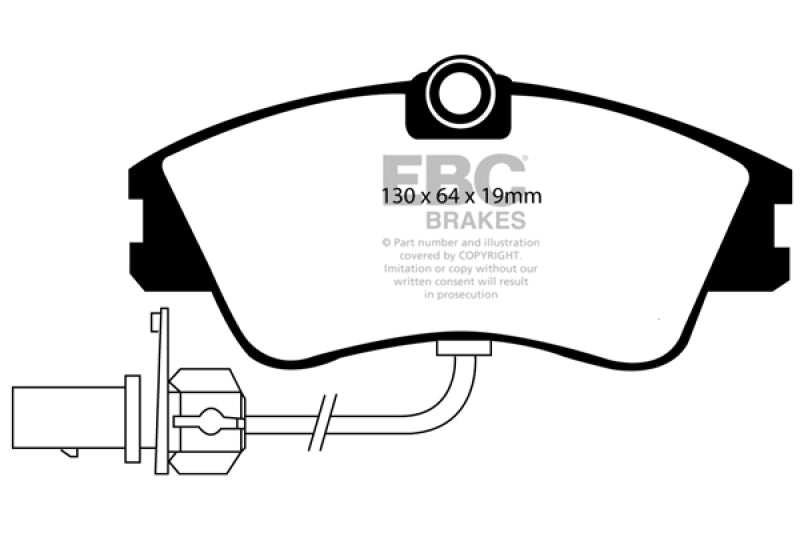 EBC 2000 VW Eurovan w/ Lucas Brakes Ultimax2 Front Brake Pads