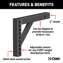 Load image into Gallery viewer, Curt Weight Distribution Shank (2in Shank 6in Drop 10-1/4in Rise)