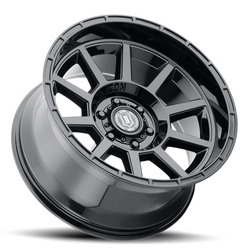 ICON Recoil 20x10 6x5.5 -24mm Offset 4.5in BS Gloss Black Wheel