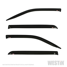 Westin 2019 RAM 1500 Crew Cab (Non Classic) Slim Wind Deflector 4pc - Smoke
