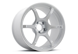 Advan RG-4 18x8.5 +50 5x114.3 Racing White Metallic and Ring Wheel