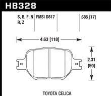 Load image into Gallery viewer, Hawk 01-05 Celica GT/GT-S/05-08 tC HP+ Street Front Brake Pads