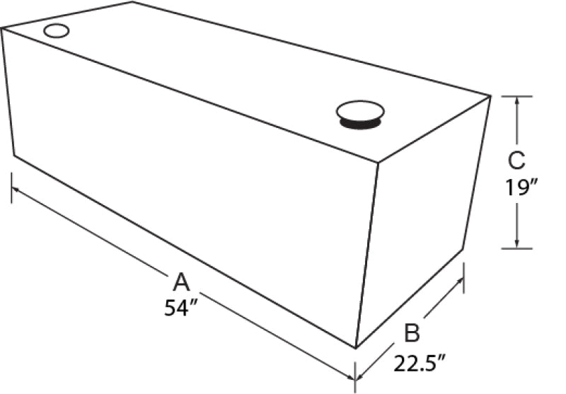 Tradesman Aluminum Rectangular Liquid Storage Tank (98 Gallon Capacity) - Brite